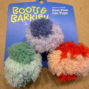 Boots & Barkley Pom Pom Cat Toys NWT